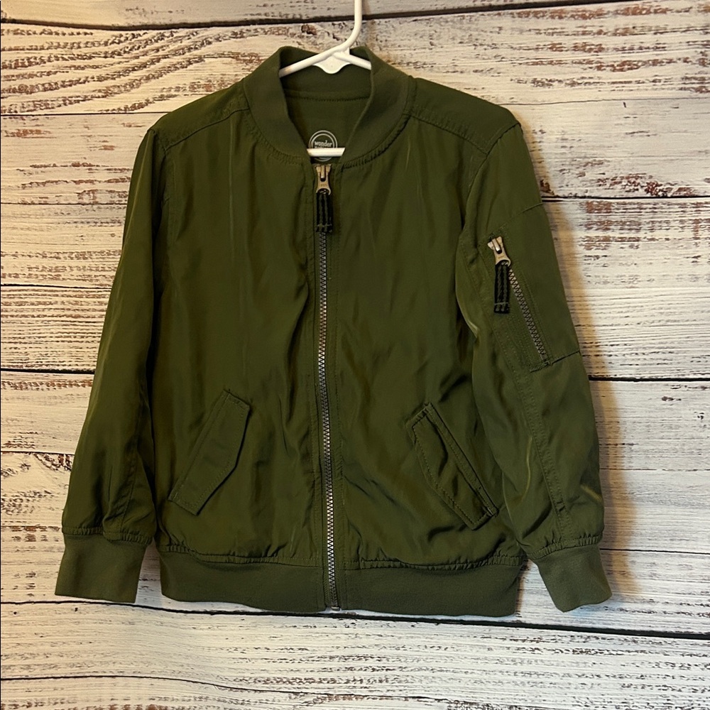 Wonder Nation Olive Green Kids Jacket size 4/5